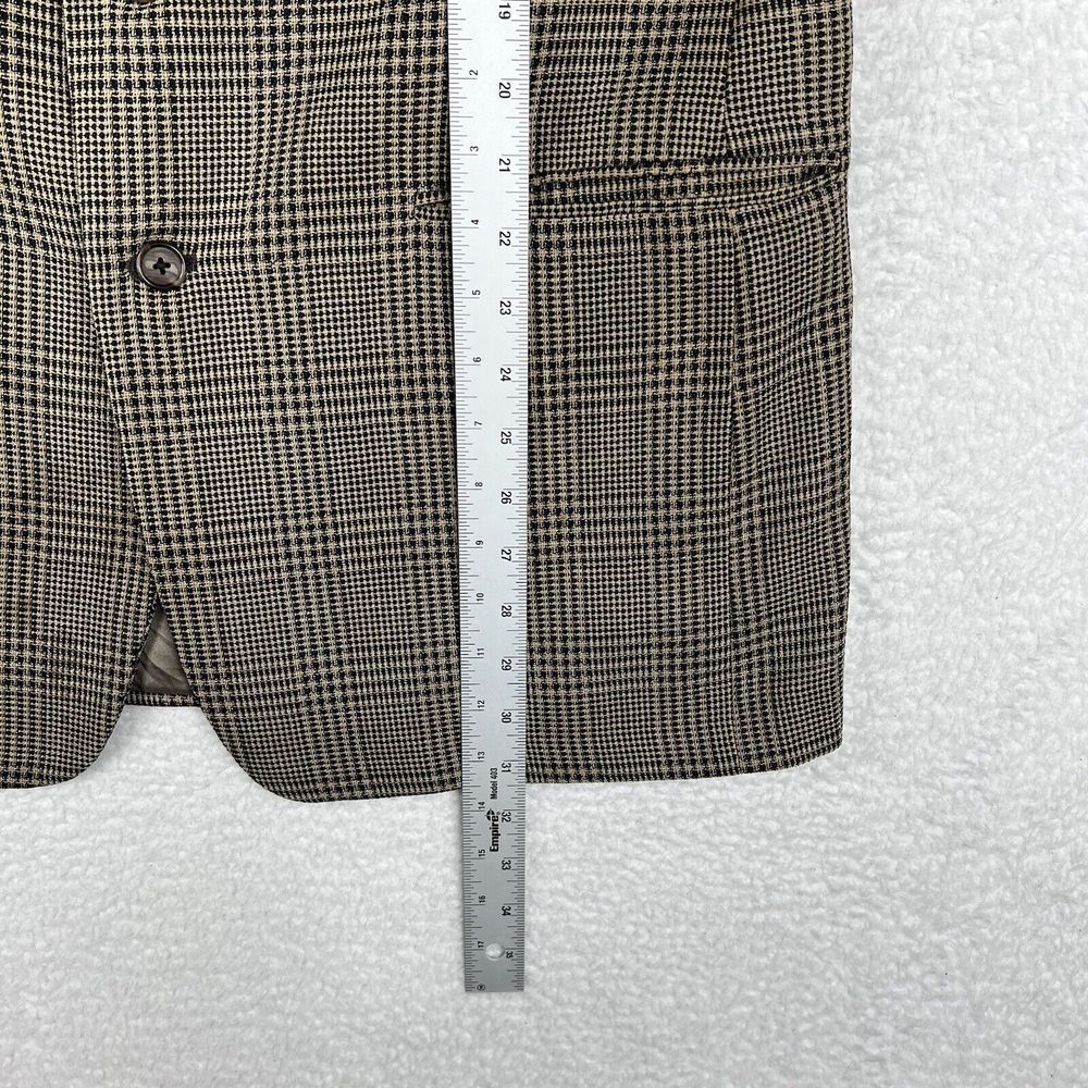 Vintage Givenchy Monsieur Blazer Mens 41R Brown 100% Wool Sports Coat Made USA - Picture 13 of 16